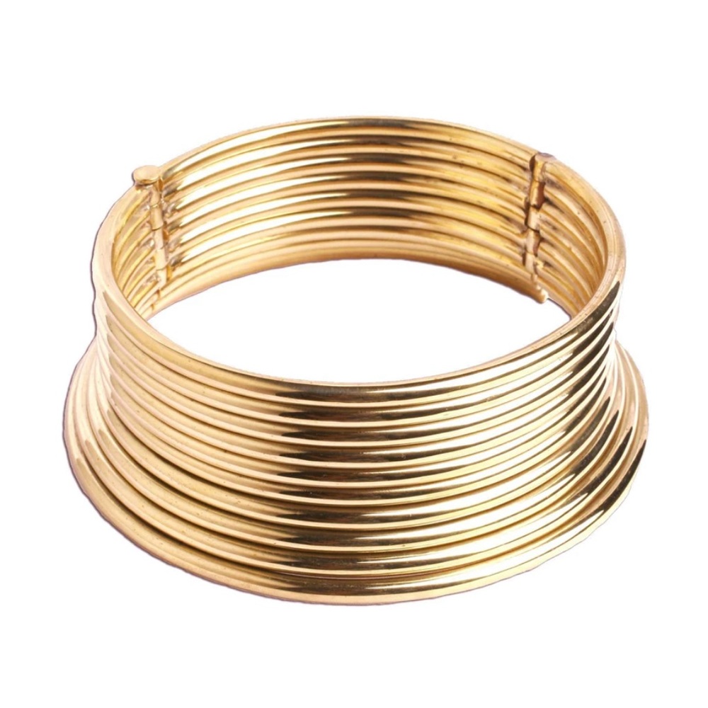 Tawapa Brass Coil Necklace